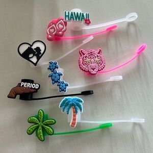 Straw toppers set brand new fits Stanley!